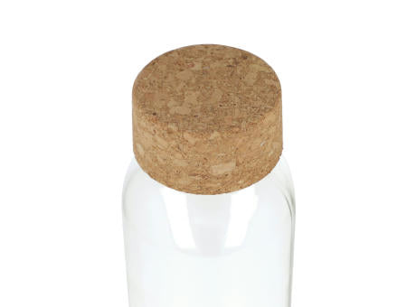 Recycling-Glasflasche mit Korkdeckel 500ml