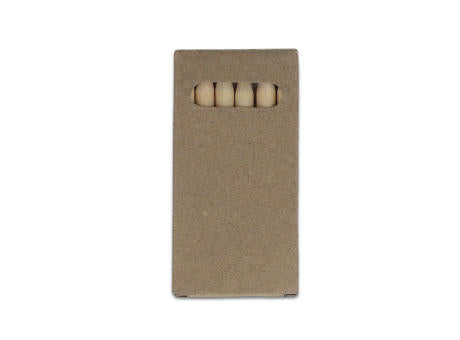 6 Buntstifte in Kraftbox