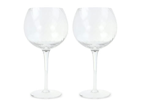 Byon Opacity 2er-Set Weingläser mit stilvollem Glasmuster 470ml