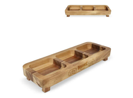 InSideOut Mini-Snacktisch aus Holz, 35cm