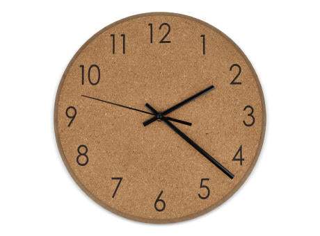 Wanduhr aus Kork