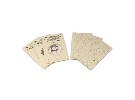 InSideOut Weihnachtsschmuck aus Holz 3er-Set