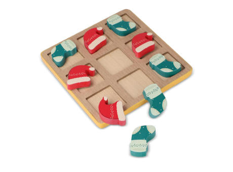 InSideOut Weihnachts-Tic-Tac-Toe aus Holz