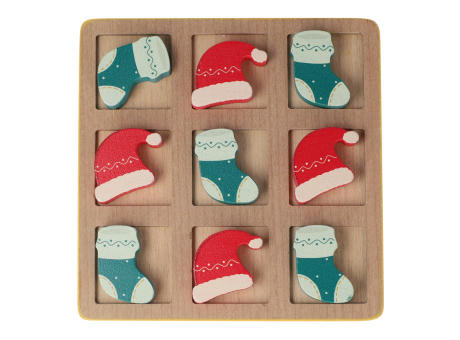 InSideOut Weihnachts-Tic-Tac-Toe aus Holz