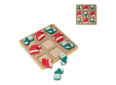 InSideOut Weihnachts-Tic-Tac-Toe aus Holz