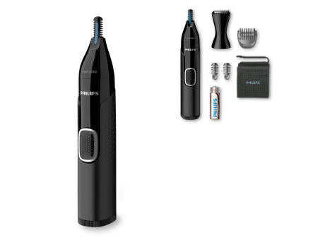 NT5650|Philips Nasen-, Ohren- und Augenbrauentrimmer mit 5 Zubehörteilen