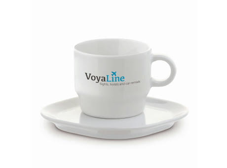 Tasse Viereck Teller Satellite 180ml