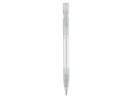 Kugelschreiber Nash Transparent mit Gummigriff