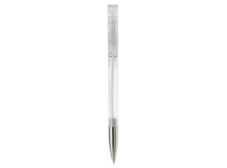 Kugelschreiber Nash Transparent mit Metallspitze