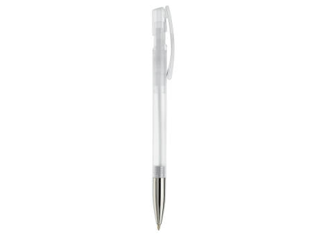 Kugelschreiber Nash Transparent mit Metallspitze