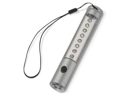 Aluminium Taschenlampe mit Magnet, 5+8 LED´s