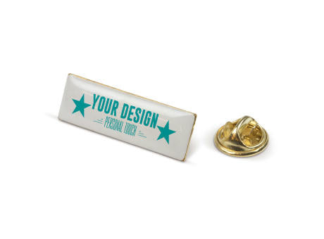 Metall Pin rechteckig 30x10mm