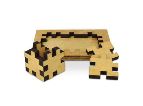 Würfelpuzzle aus Holz