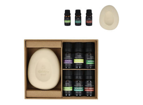 InsideOut Aroma Pebble Geschenkset mit 6 ätherischen Ölen