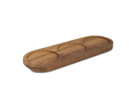InSideOut Holzständer mit 3 runden Keramikschalen