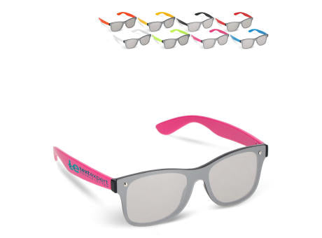 Justin R-PC Sonnenbrille mit verspiegelten Uni-Gläsern UV400