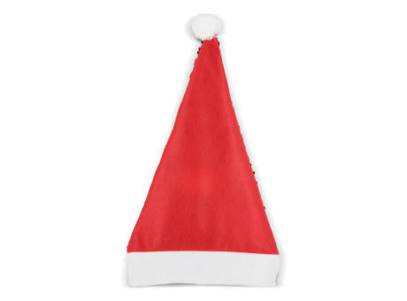 Zweifarbige Pailletten-Weihnachtsmütze