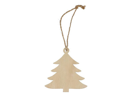 Baumförmiges Weihnachtsornament aus Holz