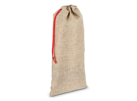 Flaschenetui im Jute-Stil 14 x 34 cm