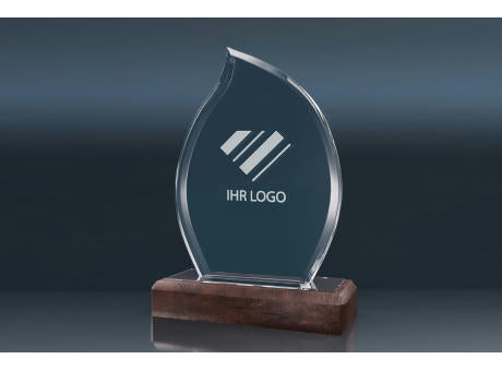 Crystal Trophy WOODEN FLAME