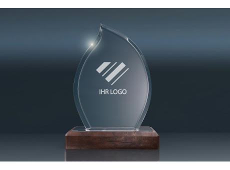 Crystal Trophy WOODEN FLAME
