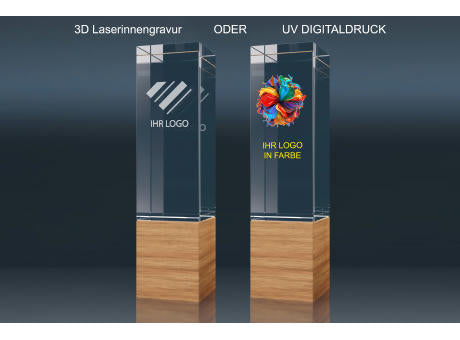 Crystal Trophy WOOD (L)