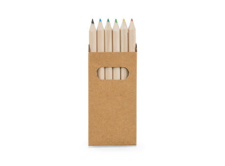 BIRD. Buntstift Schachtel mit 6 Buntstiften