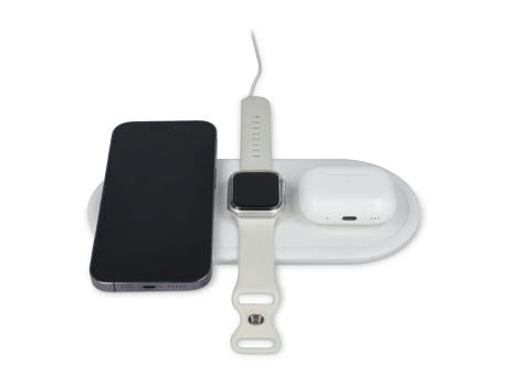3-in-1 15 W Drahtloses Ladegerät für Handys, Apple Watch und AirPods.