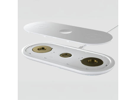 3-in-1 15 W Drahtloses Ladegerät für Handys, Apple Watch und AirPods.
