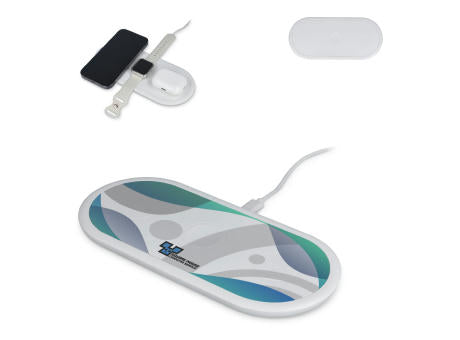 3-in-1 15 W Drahtloses Ladegerät für Handys, Apple Watch und AirPods.