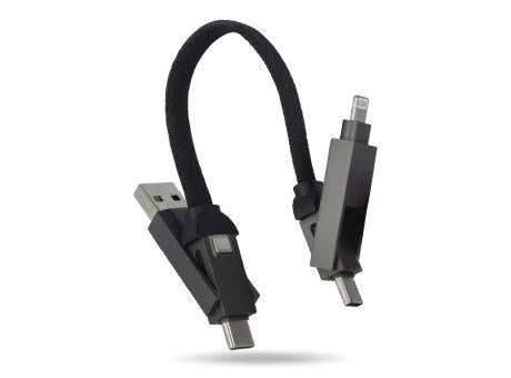 Multifunktionales 4-in-1 Kabel Schlüsselanhänger Größe 60 W