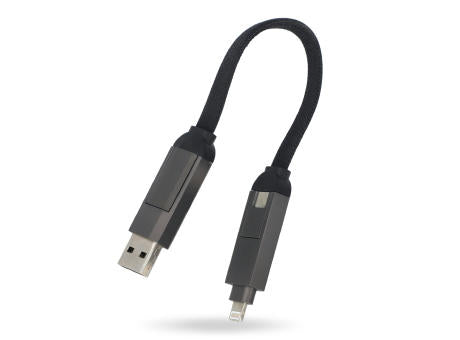 Multifunktionales 4-in-1 Kabel Schlüsselanhänger Größe 60 W