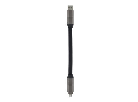 Multifunktionales 4-in-1 Kabel Schlüsselanhänger Größe 60 W