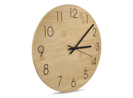 Wanduhr Bambus