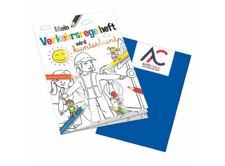 Malbuch / Mal-Set A6 - Verkehr - Malset neutral