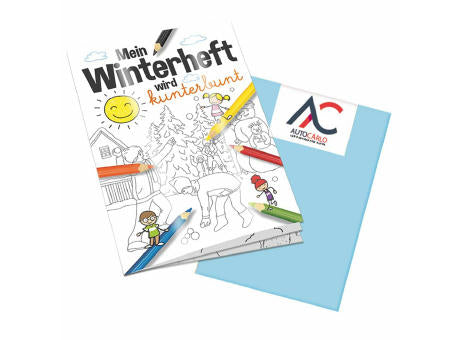 Malbuch / Mal-Set A6 - Winter - Malset neutral