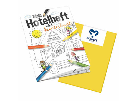 Malbuch / Mal-Set A6 - Hotel - Malbuch neutral