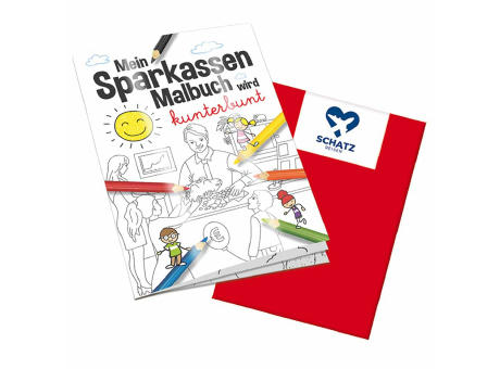 Malbuch / Mal-Set A6 - Sparkassen - Malbuch neutral