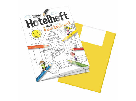 Malbuch / Mal-Set A6 - Hotel - Malbuch neutral