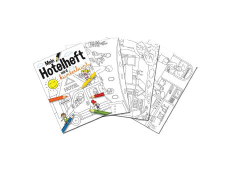 Malbuch / Mal-Set A6 - Hotel - Malbuch neutral