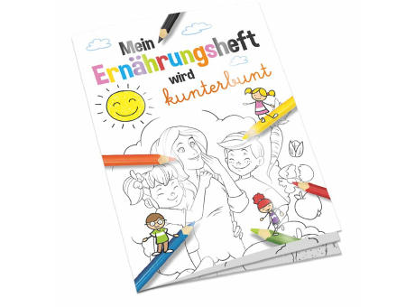 Malbuch / Mal-Set A6 - Ernährung - Malbuch neutral