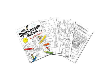 Malbuch / Mal-Set A6 - Sparkassen - Malbuch neutral