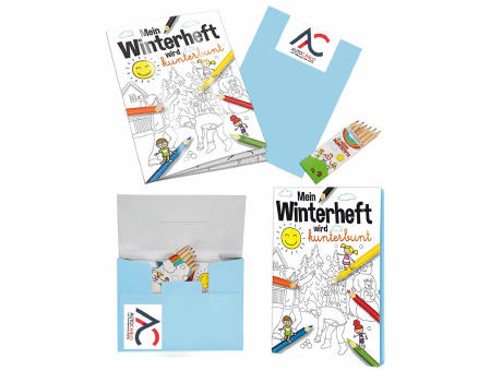 Malbuch / Mal-Set A6 - Winter - Malset neutral