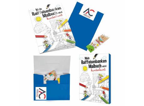 Malbuch / Mal-Set A6 - Raiffeisenbanken - Malset neutral