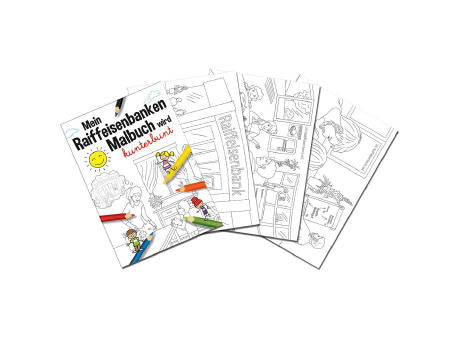Malbuch / Mal-Set A6 - Raiffeisenbanken - Malset neutral