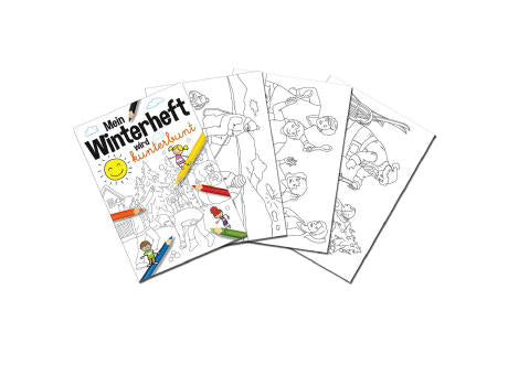 Malbuch / Mal-Set A6 - Winter - Malset neutral