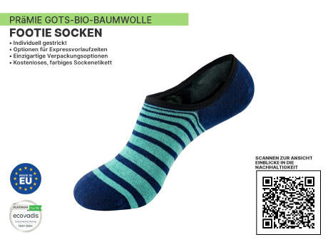 Nachhaltige Premium Organic Footie-Socken