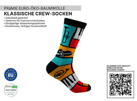 Nachhaltige Premium Classic Crew Socken
