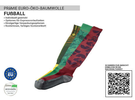 Hochwertige, nachhaltige Fußball-/Rugby-/Hockeysocken
