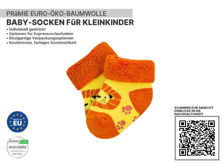 Nachhaltige Premium-Babysocken
